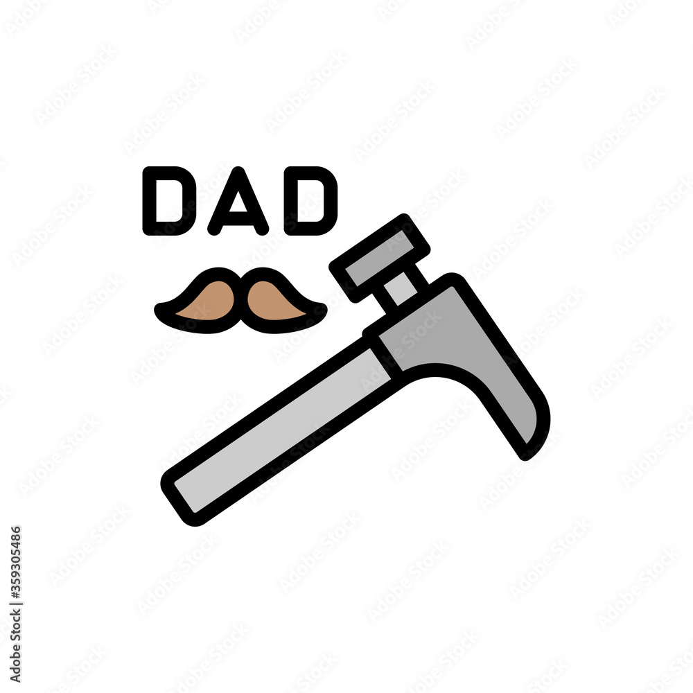 Poster wrench icon. simple color with outline vector elements of cultural activities icons for ui and ux, w