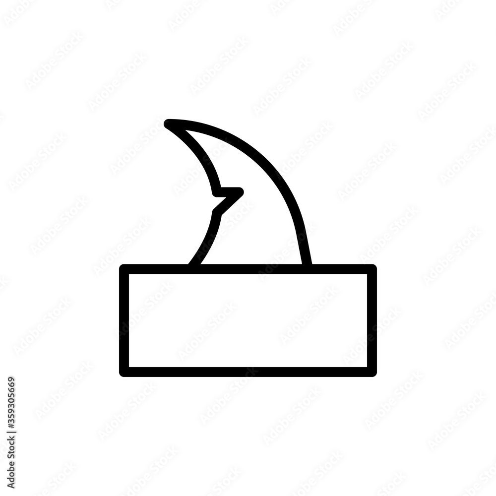 Aufkleber shark, ocean icon. simple line, outline vector elements of saving marine icons for ui and ux, websit