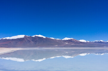 Green lake. Altiplano Lakes, Bolivia, South America