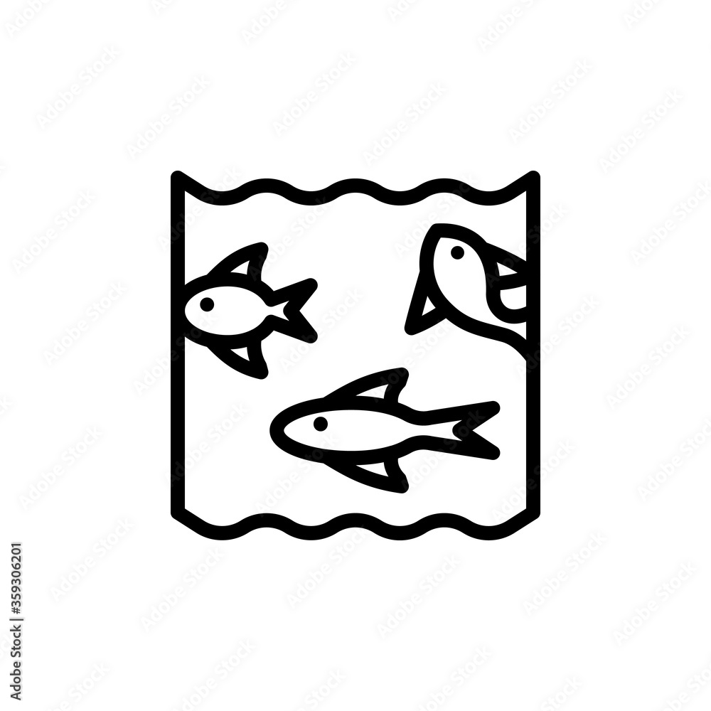 Poster kraken, ocean icon. simple line, outline vector elements of saving marine icons for ui and ux, websi