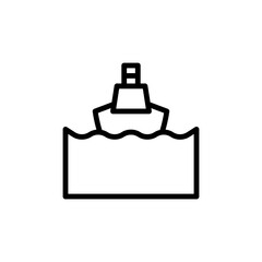 Ferry boat, ocean icon. Simple line, outline vector elements of saving marine icons for ui and ux, website or mobile application