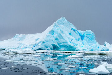 Beautiful view of the ice of Antarctica
