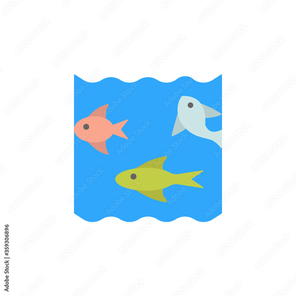 Poster kraken, ocean icon. simple color vector elements of saving marine icons for ui and ux, website or mo