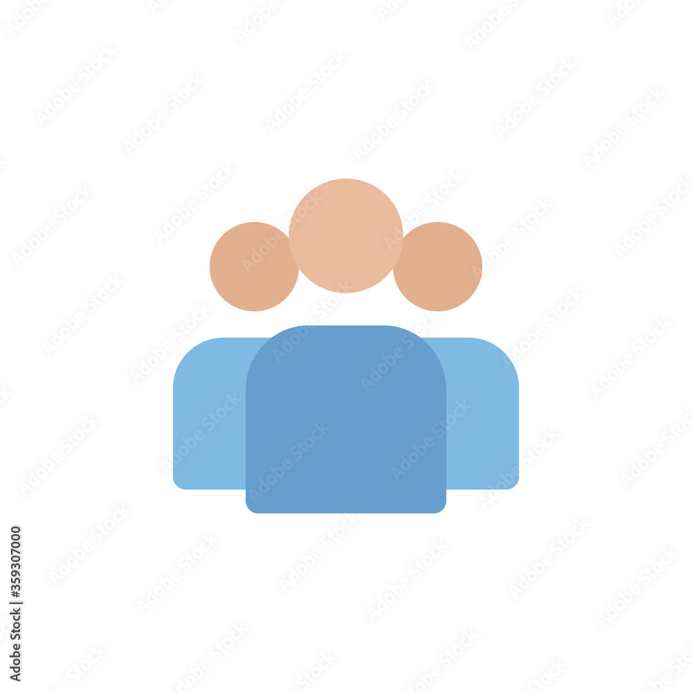 Poster team colored icon. simple colored element illustration. team concept symbol design from business str
