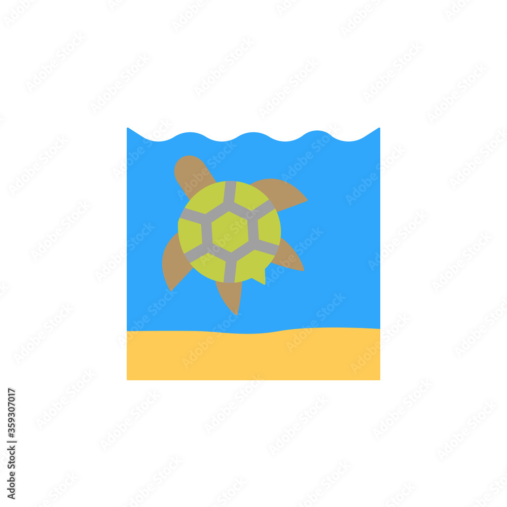Poster tattoo device icon. simple color vector elements of saving marine icons for ui and ux, website or mo