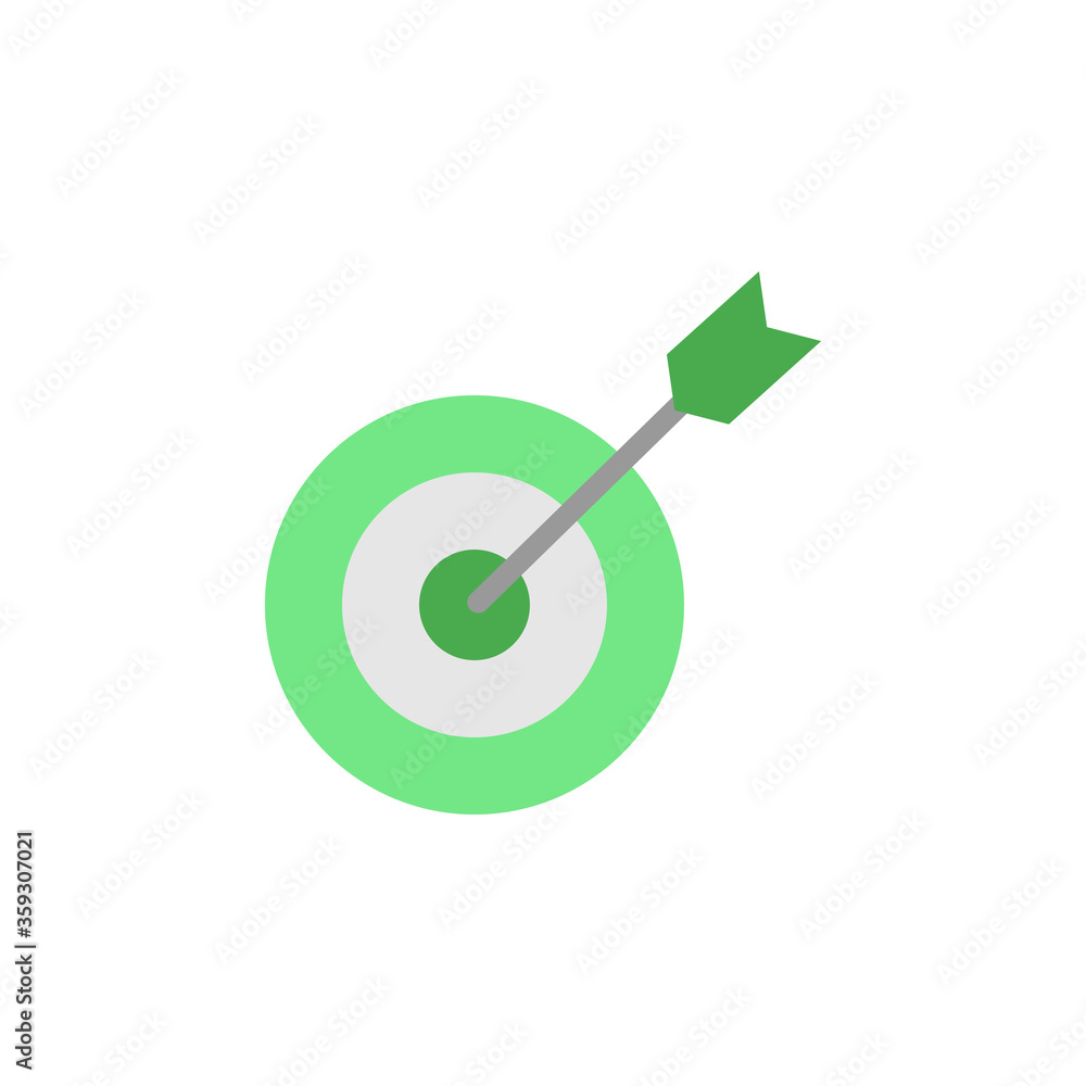 Poster goal colored icon. simple colored element illustration. goal concept symbol design from business str