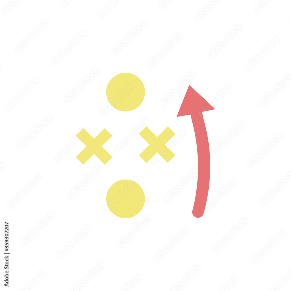 Poster plan colored icon. simple colored element illustration. plan concept symbol design from business str
