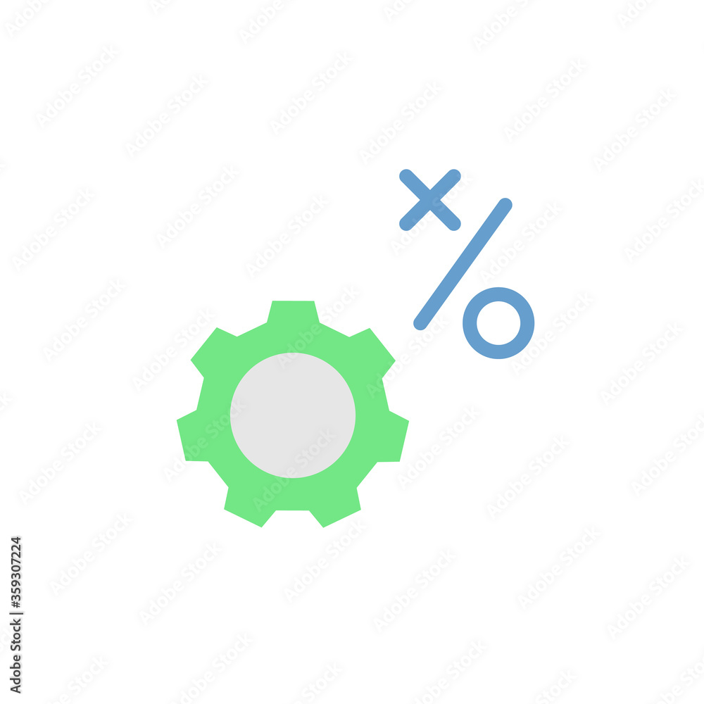 Poster gears colored icon. simple colored element illustration. gears concept symbol design from business s
