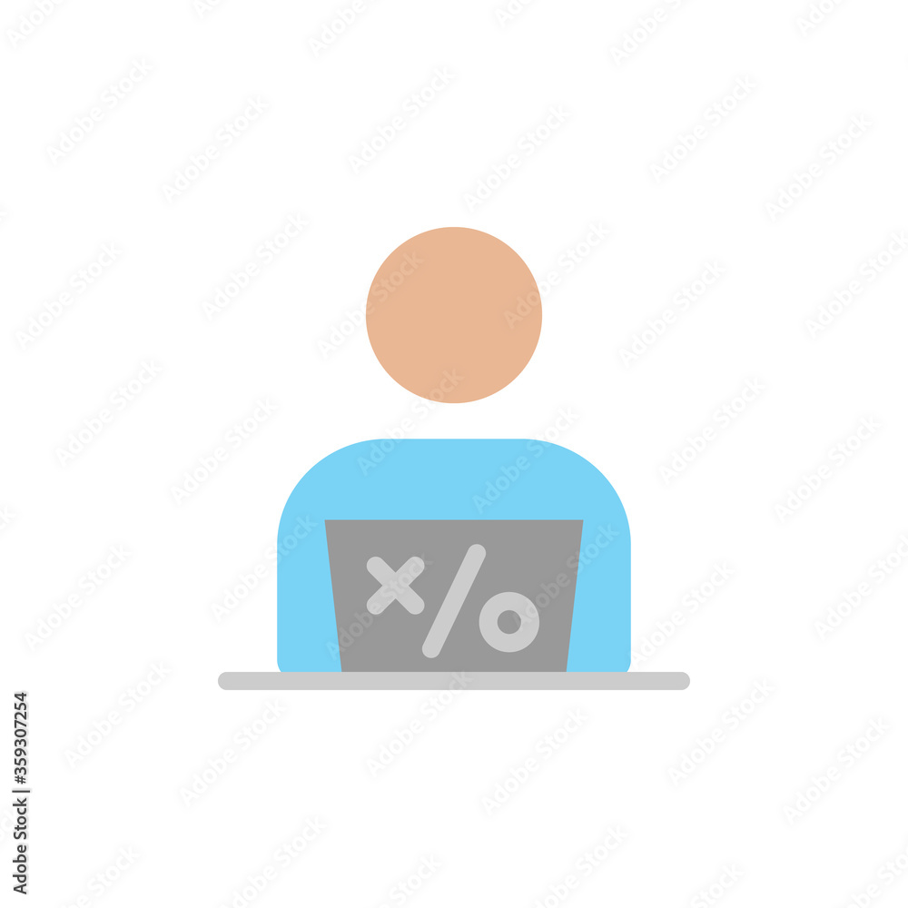 Poster worker colored icon. simple colored element illustration. worker concept symbol design from business