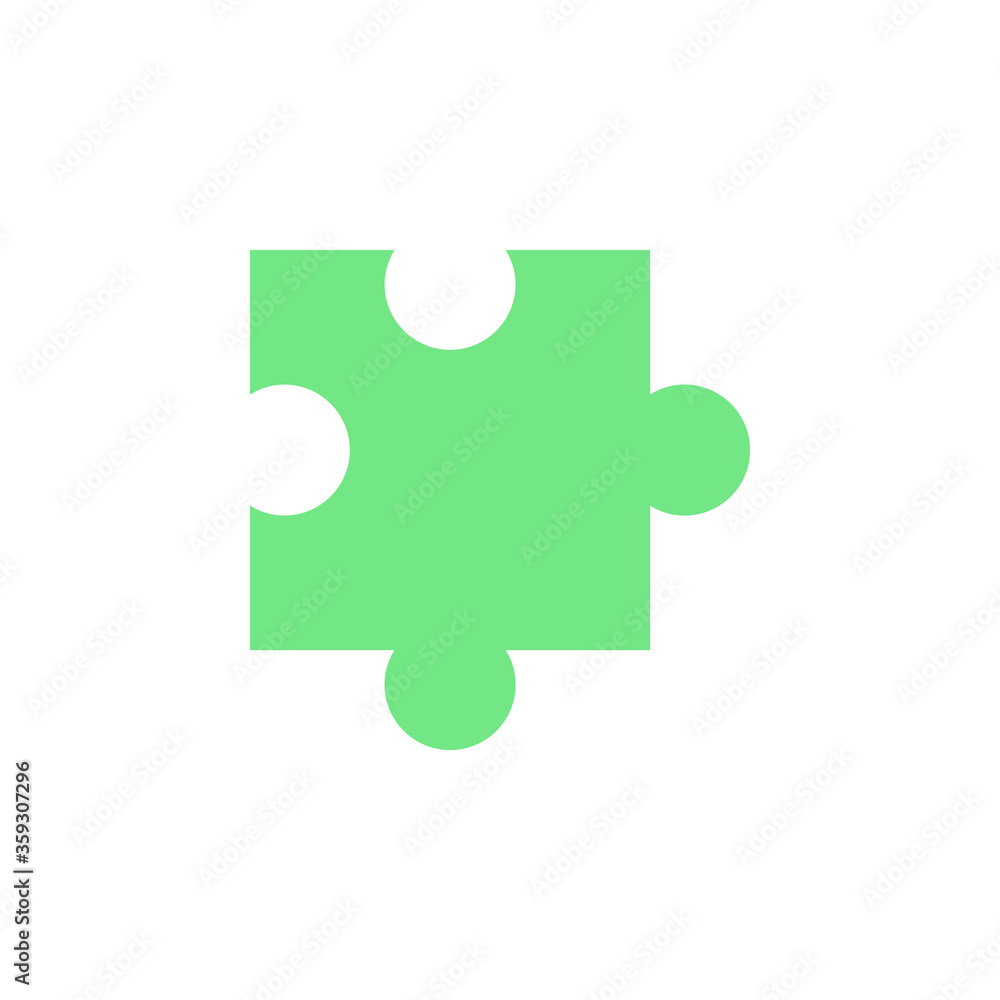 Poster puzzle colored icon. simple colored element illustration. puzzle concept symbol design from business