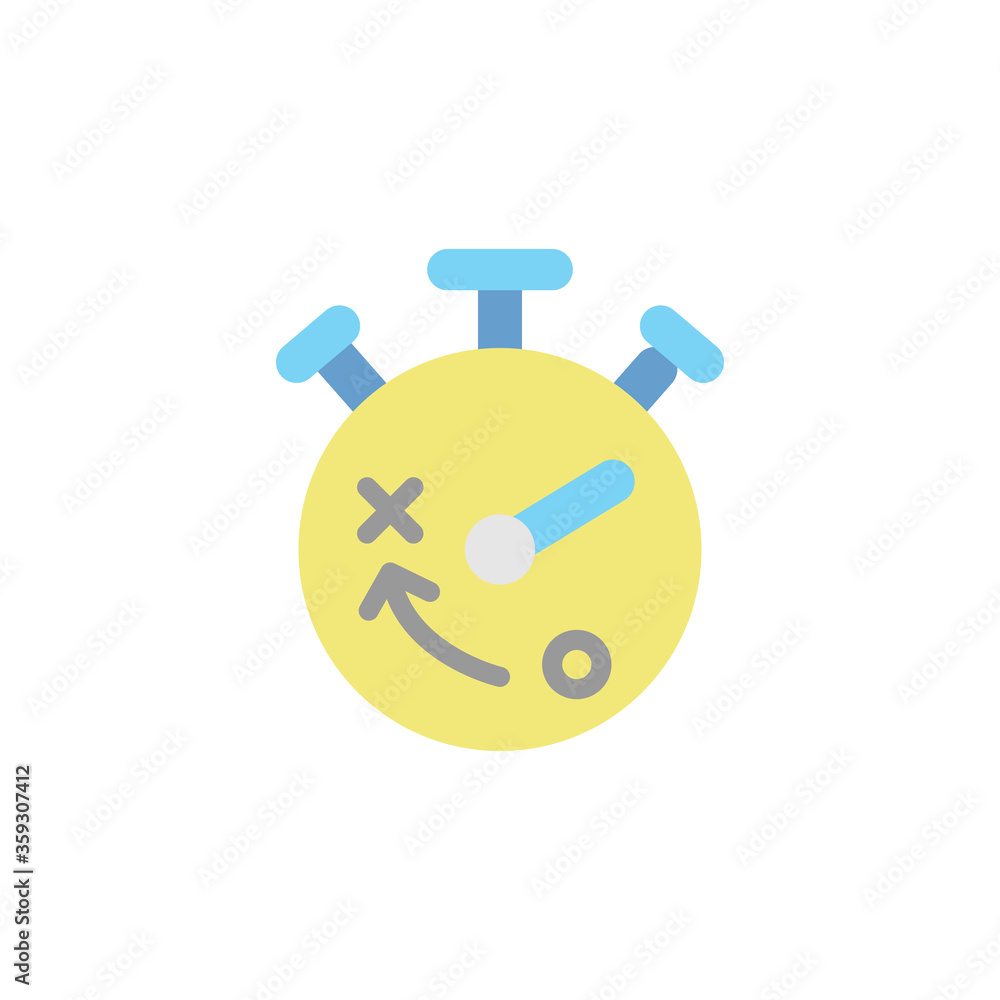 Aufkleber stopwatch colored icon. simple colored element illustration. stopwatch concept symbol design from bu