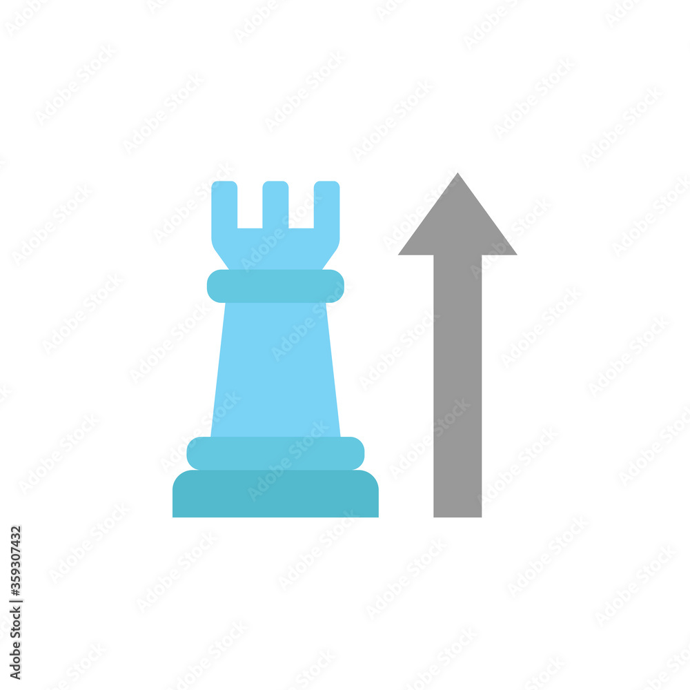 Poster chess, colored icon. simple colored element illustration. chess, concept symbol design from business