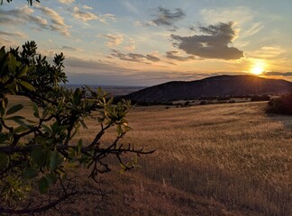 sunset over the mountains © georgios