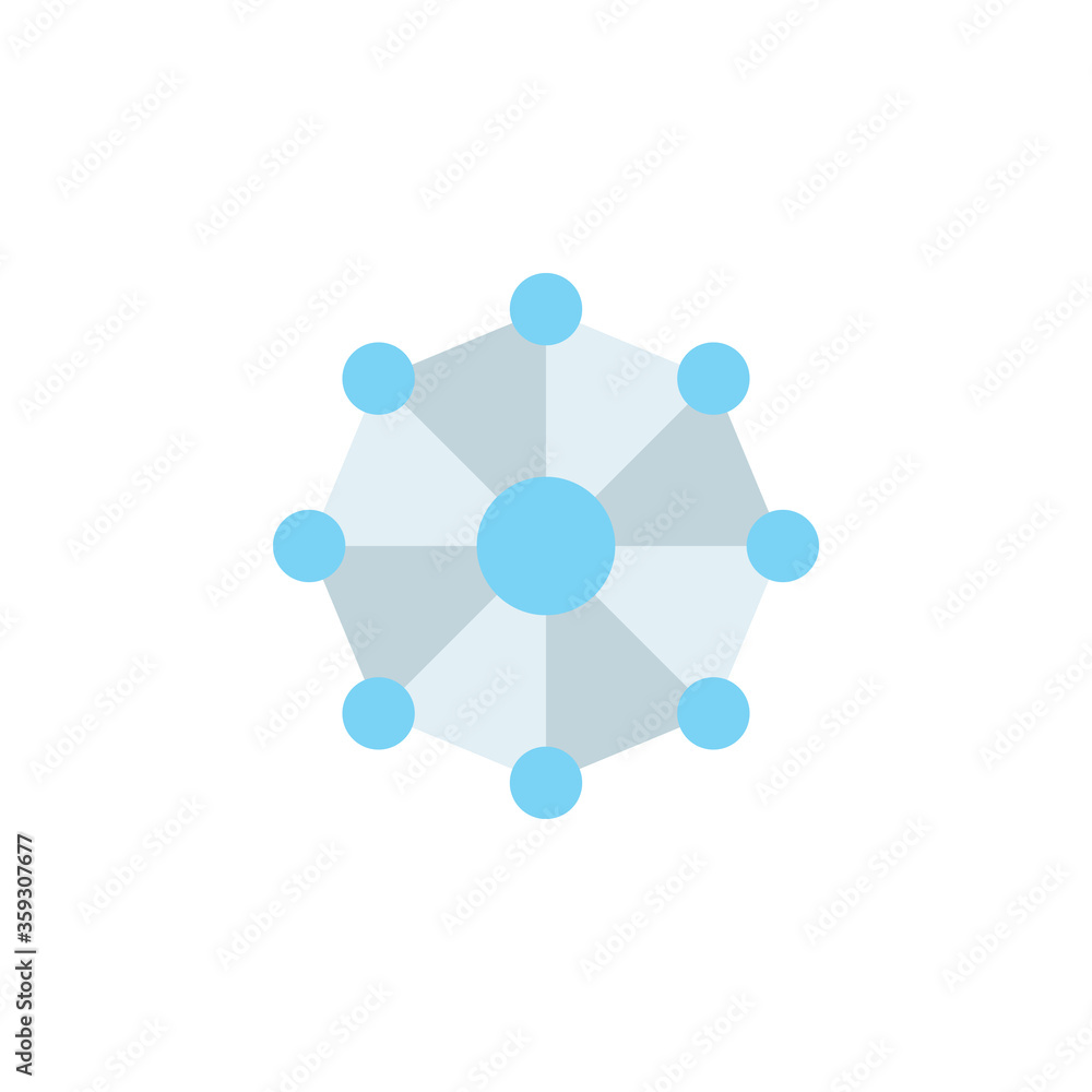 Poster networking colored icon. simple colored element illustration. networking concept symbol design from 