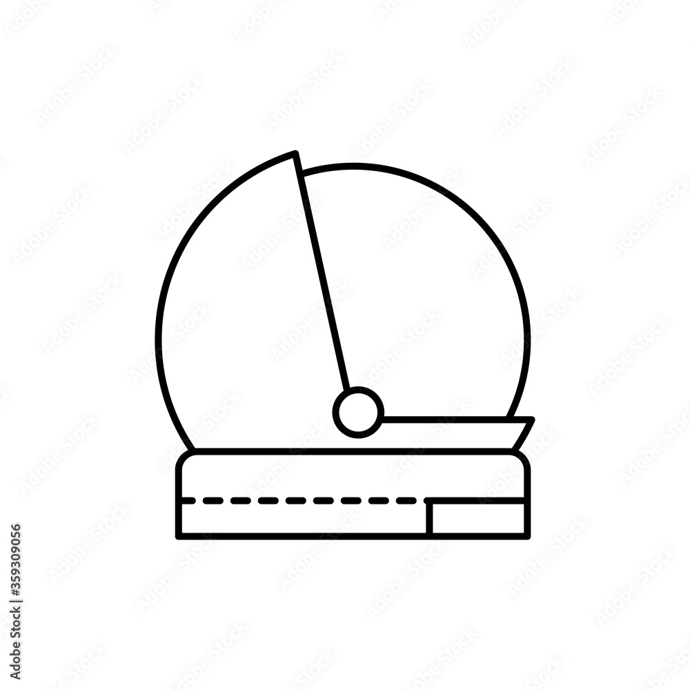 Poster helmet, cosmonaut concept line icon. simple element illustration. helmet, cosmonaut concept outline 
