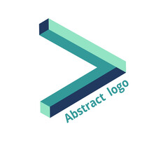 abstract geometric logo on a white background