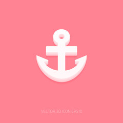 anchor icon vector illustration