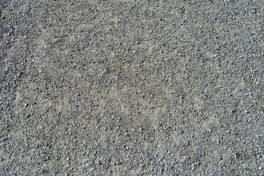 Gravel Road Surface Texture With Small Pebbles