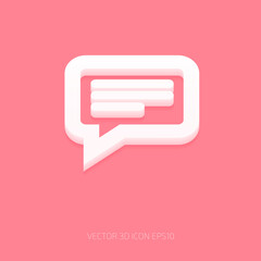 speech bubble icon vector