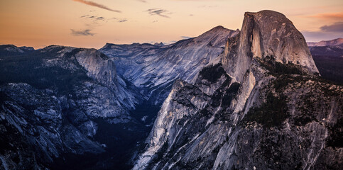 Sunset on Yosemite and Half Dome, Yosemite National Park, California © Stephen