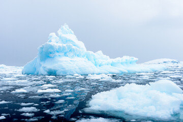 Icebergs in Antarctica