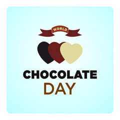 logo world chocolate day vector icon