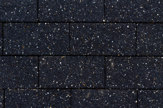 Black beautiful luxury stylish paving slabs.