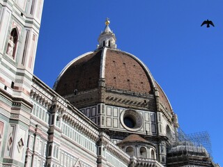 The Cathedral of Florence which was dedicated to Santa Maria del Fiore located in Italy	