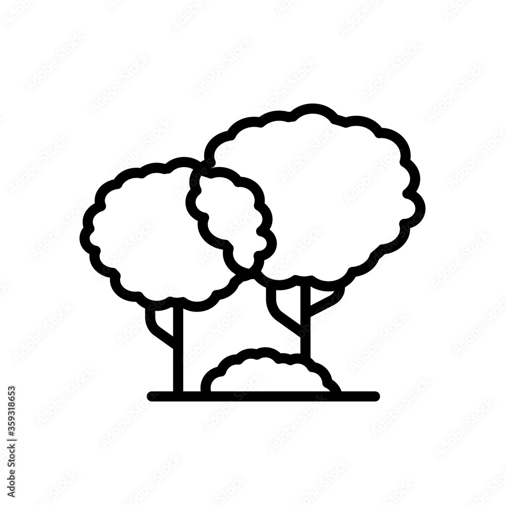 Aufkleber tree, plant icon. simple line, outline vector elements of mother earth day icons for ui and ux, webs