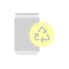 Recycling sign, can icon. Simple color vector elements of mother earth day icons for ui and ux, website or mobile application