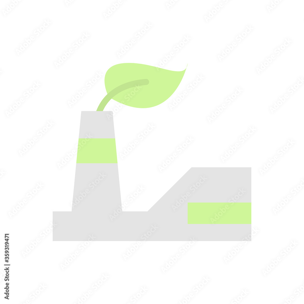 Aufkleber factory, leaf icon. simple color vector elements of mother earth day icons for ui and ux, website or