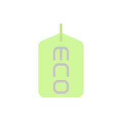 Eco, tag icon. Simple color vector elements of mother earth day icons for ui and ux, website or mobile application
