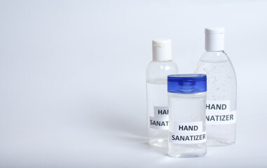 hand sanitizer bottle for prevention from bacterias and viruses