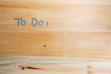 A high angle shot of the phrase 