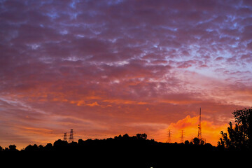 Beautiful twilight sky