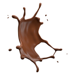 Chocolate Milk splash 3d realistic