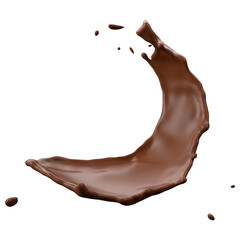 Chocolate Milk splash 3d realistic