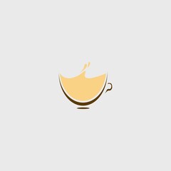 creative coffee and cafe logo illustration vector