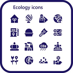 ecology icon set