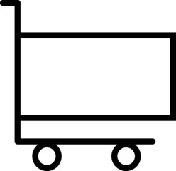 hand truck on white background