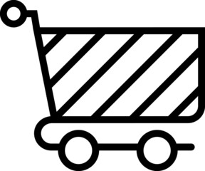 business tools cart icon for web and apps