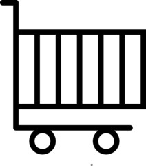 business tools cart icon for web and apps