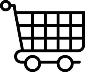 business tools cart icon for web and apps