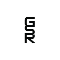 gsr letter original monogram logo design