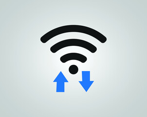 Wi Fi icon. Network, internet, connection symbol. logo. Stock - Vector illustration
