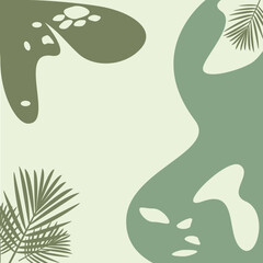 Abstract backgrounds. Hand drawn doodle various shapes, leaves, face, spots, drops. Contemporary modern trendy Vector illustrations. Every background is isolated. Pastel colors