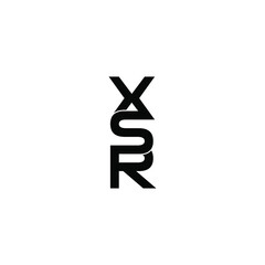 xsr letter original monogram logo design