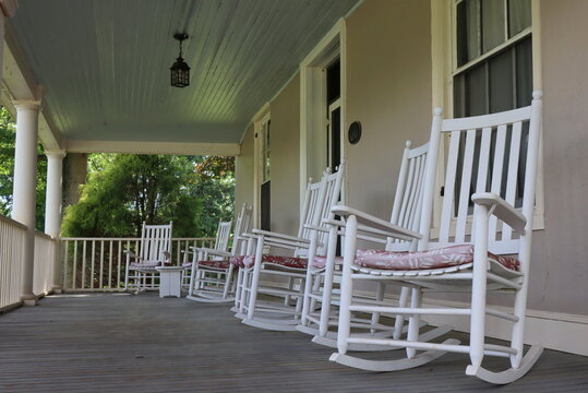 Rocking Chairs On The Porch