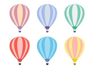 set of colorful balloon on white background.