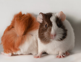 Guinea pig, guinea pig or guinea pig looking at the camera